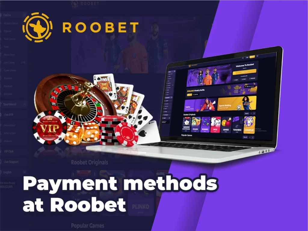 Payment methods at Roobet